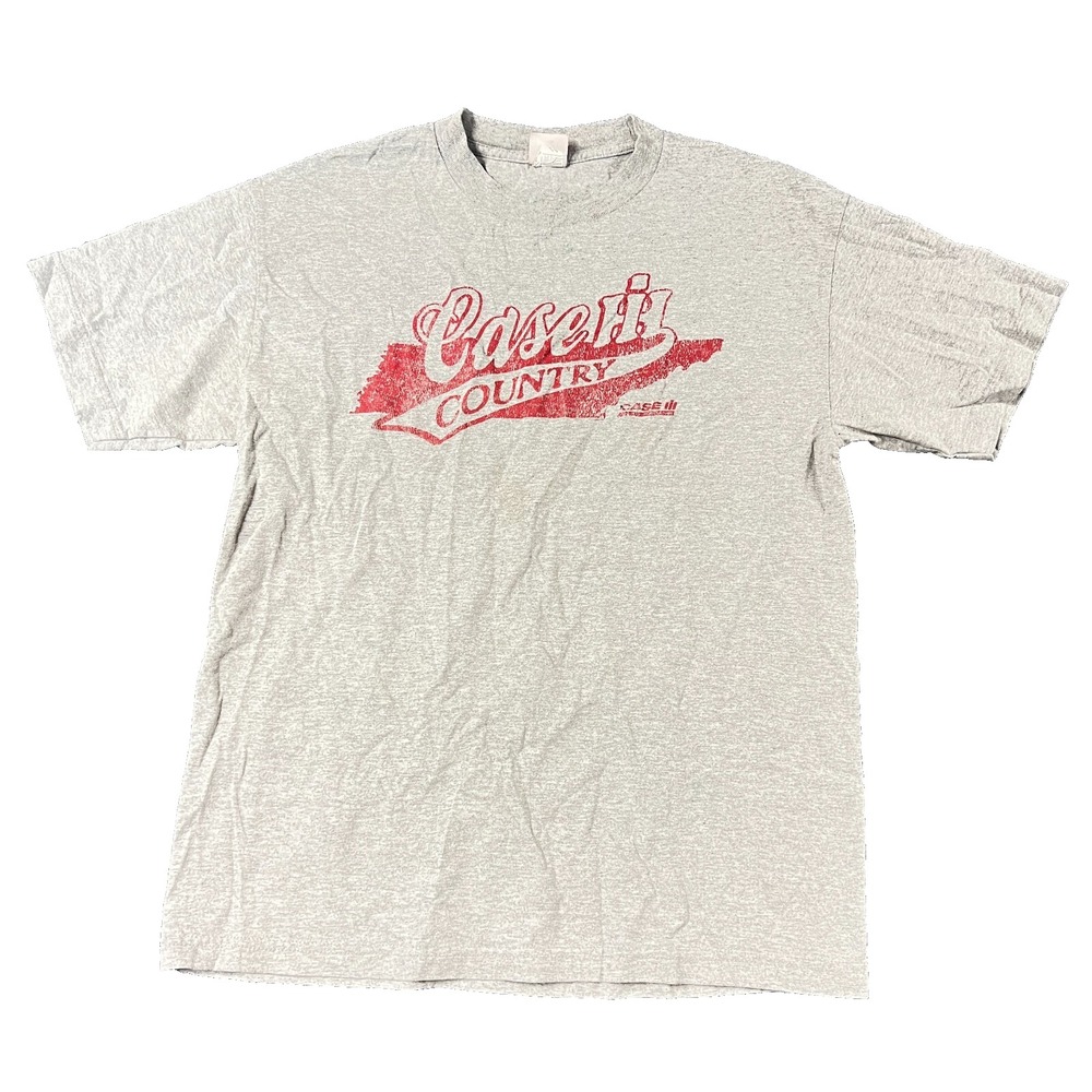 Case Shirt‎ Mens Large Gray Short Sleeve Farming International Harvester